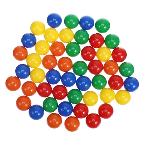 PHENOFICE 50 Stück Lotteriekugel Bingo-Ball-Maschine Verlosung von Bällen befüllbare Jumbo-Eier Aktivitätsbälle für den Tisch tischtennisball tischfussball Spielbälle Nahtlose Plastikbälle von PHENOFICE