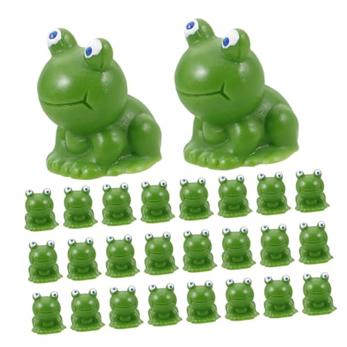 PHENOFICE Frog Frösche Dekoration Für Puppenhaus Und Garten Üße Frosch Skulpturen Als Desktop Ornament Und Modell Für Fantasielandschaften Deko Frosch von PHENOFICE