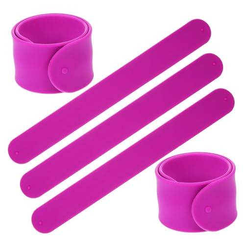 PHENOFICE 5St Silikon-Schnappringarmband für silicon armband silikonarmbänder Accessoire Armband Bands Handgelenk Kreis Armband Partygeschenke Kieselgel Violett von PHENOFICE