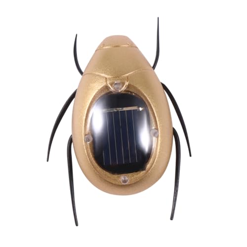 PHENOFICE 5St Spielzeug aus Solarenergie solar Spielzeug Solar Energy Powered Toy Solar Powered Chafer Insect Toy simuliertes Insekt Sonnenenergie-Insekt Solarenergie-Spielzeug Golden von PHENOFICE