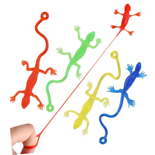 PHENOFICE 5 Stück Klebrige Dehnbare Eidechsen Spielzeug für Kinder Elastisches Klebespielzeug für Wände Partygeschenke und Goodie Taschen PHENOFICE 5 Stück Klebrige Dehnbare Eidechsen Spielzeug für Kinder Elastisches Klebespielzeug für Wände Partygeschenke und Goodie Taschen von PHENOFICE