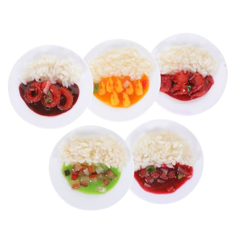 PHENOFICE 5pcs Simulation Lebensmittel Modell Chinesischen Stil Lebensmittel Foto Prop Restaurant Schaufenster Lebensmittel Modell von PHENOFICE