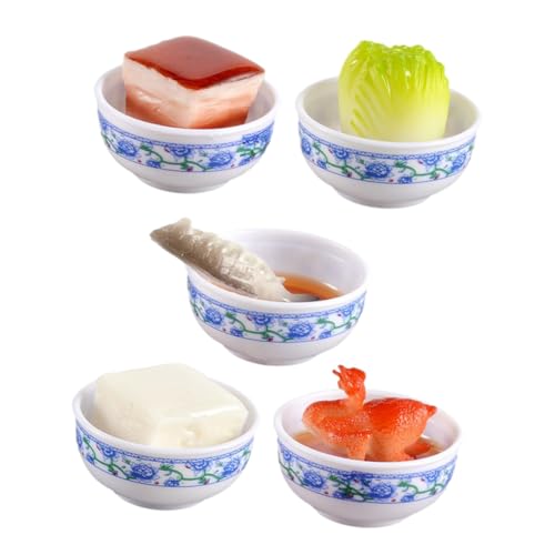 PHENOFICE 5st Einfaches Lebensmittelmodell Food-Requisiten-dekor Simuliertes Mini-Essen Miniatur-Rollenspiel Miniatur-lebensmittelmodell Lebensmittelverzierung Mini-Food-dekor PVC von PHENOFICE