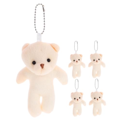 PHENOFICE 5st Teddybär- Kleiner Plüschbär Mini-bärenspielzeug Bären-plüschanhänger Kleine Plüschbären Mini-teddybären Plüsch Kleiner Bär Mini-kuschelbär Mini-bärenfiguren Pp Baumwolle von PHENOFICE