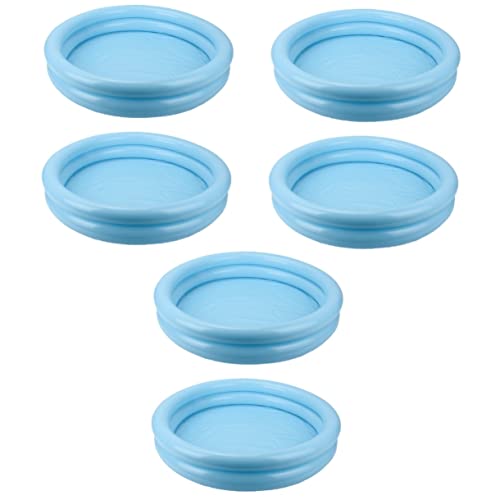 PHENOFICE 6 STK aufblasbarer Sandtisch Sandkastenspielzeug für draußen aufblasbares Tablett Inflatable Pool aufblasbar Pool tragbarer Sandkasten tragbarer aufblasbarer Pool Plastik Blue von PHENOFICE