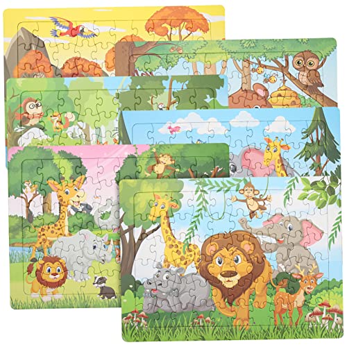 PHENOFICE 6 Sätze Tierpuzzles Aus Papier Tierpuzzle Für Kinder Lernspielzeug Für Kleinkinder Lernpuzzle Für Kinder Puzzles Für Kleinkinder Im Alter Von 1-3 Jahren Puzzle-Spielzeug Rätsel Für von PHENOFICE