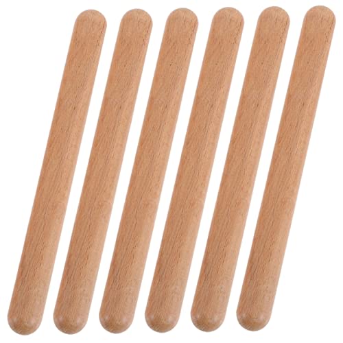 PHENOFICE 6 Stück Musikinstrumenten Sticks Kinder Trommelsticks Kinderspielzeug Rhythmus Sticks Spielzeug Für Kinder Musikinstrumente Kinderspielzeug Kinderspielzeug Frühe von PHENOFICE