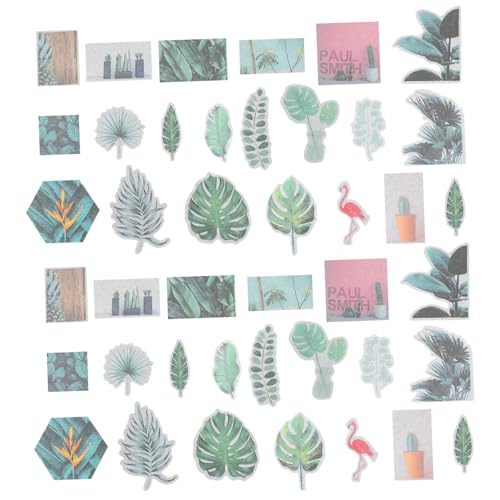 PHENOFICE 60St Pocket-Sticker-Pack Papieraufkleber im Retro-Stil Sammelalbum Die Scrapbooking Sticker Scrapbook Stickers Wasserfeste Aufkleber Poster Laptop-Aufkleber Tagebuch-Aufkleber von PHENOFICE