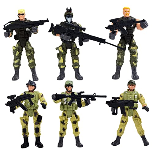 PHENOFICE 6st Modell Der Spezialeinheiten Figuren Spielzeug Figuren Der Spezialeinheiten Actionfiguren Soldatenmodelle Soldat Actionfigur Spielzeug Zubehör Für Spezialeinheiten von PHENOFICE