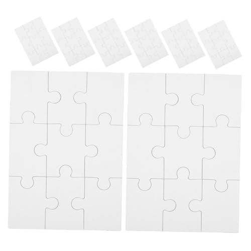 PHENOFICE 8 Blatt Holzpuzzle Puzzles Woody Spielzeug Puzzle Heimwerkerbedarf Sublimationsrohlinge Produkte Thermotransfer Rohlingspuzzle Kognitives Spielzeug von PHENOFICE