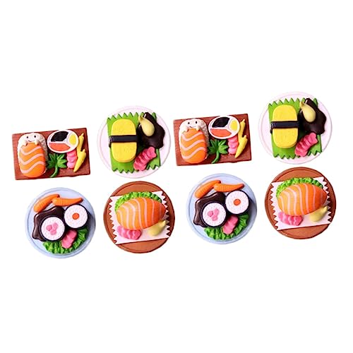 PHENOFICE 8 STK Simuliertes Japanisches Sushi Miniatur-Sushi-Modell Simulation Sushi- Langlebige Sushi-Ornamente Tischdekoration für japanische Küche Mini-Sushi-Ornamente PVC von PHENOFICE