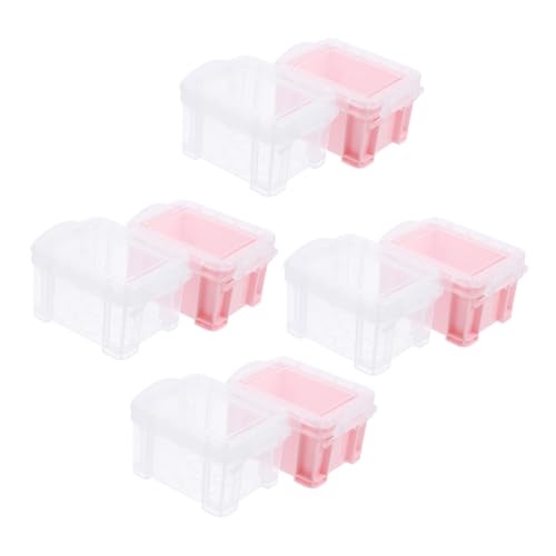 PHENOFICE 8St Mini- Ringe Aufbewahrungsbehälter Zubehörkoffer Perlen-Knopf-Etui schmink aufbewahrung Make-up aufbewahrung Desktop-Make-up-Organizer Schmuckbehälter pp von PHENOFICE