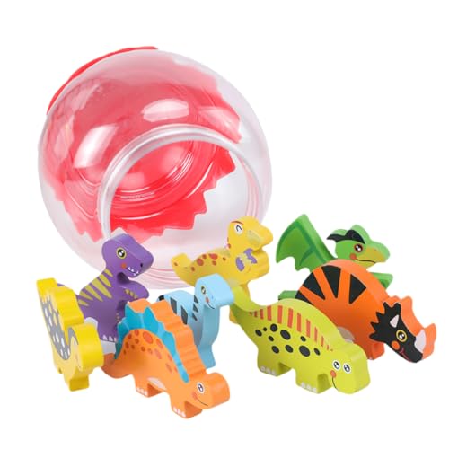 PHENOFICE 8St pädagogisches Spielzeug Puzzle-Spielzeug Kinderspielzeug Kinder holzspielzeug kindergeburtstags mitgebsel hölzernes Dinosaurierspielzeug Dinosaurier-Modellspielzeug Bambus von PHENOFICE