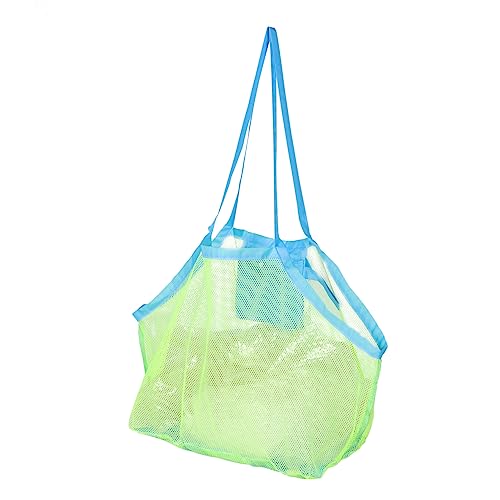 PHENOFICE Aufbewahrungstasche für Spielzeug große Strandtasche Mesh-Schuhtasche Strandtasche Kinder Outdoor Tasche praktischer Muschelauffangbeutel Strandtaschen für Kinder Netz Light Green von PHENOFICE