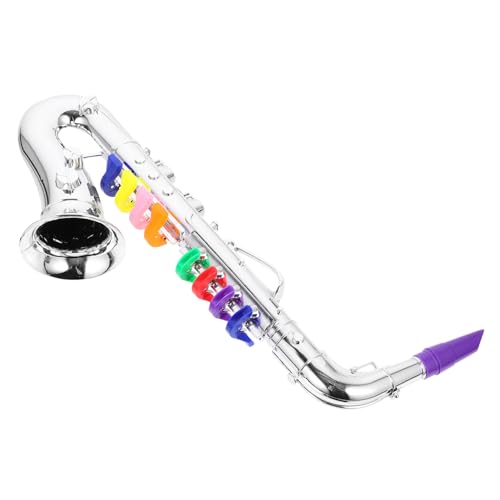 PHENOFICE Blasinstrumentenspielzeug Für Kinder Simuliertes Saxophonspielzeug Pädagogisches Saxophon-Spielzeug Saxophon Spielzeug Kinder-Instrument-Spielzeug Kleinkind-Saxophon-Spielzeug Abs von PHENOFICE