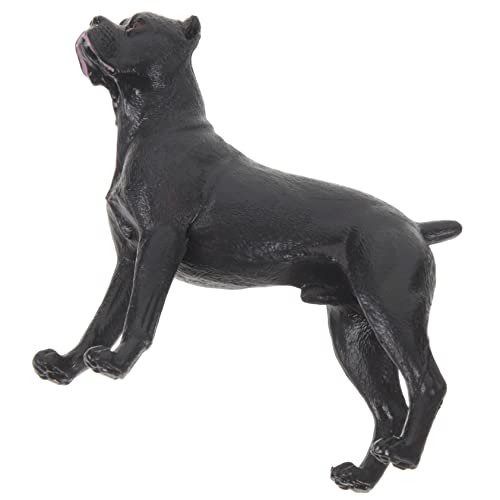 PHENOFICE Cane Corso-Modell realistische Hundestatue Spielset mit Tierspielzeug Welpe tierfiguren für Kinder kinderzimmerdeko Hundefiguren gefälschtes Tiermodell Plastik Black von PHENOFICE