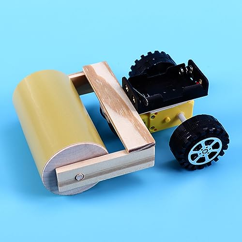 PHENOFICE DIY Handgefertigte Walze Montagespielzeug Rollenspielzeug Aus Holz Pädagogisches Holzauto Technologie DIY-Spielzeug von PHENOFICE