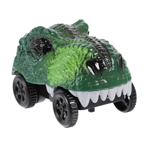 PHENOFICE Dinosaurier-Auto Dinosaurier Rennbahn Spielzeug Dinosaurierfiguren LKW Mini Auto Kinder puppenwagen kinderspielzeug Auto Autospielzeug für Kinder Mini-Track-Car-Spielzeug Abs Green von PHENOFICE