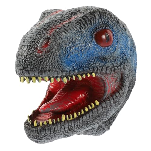 PHENOFICE Dinosaurier-handpuppe Dinosaurierkopfpuppe Tierkopf Spielzeug Tierische Hand Handpuppen Für Kinder Dinosaurierpuppen Marionetten Spielzeug Dinosaurierkopfspielzeug Tierpuppen Black von PHENOFICE