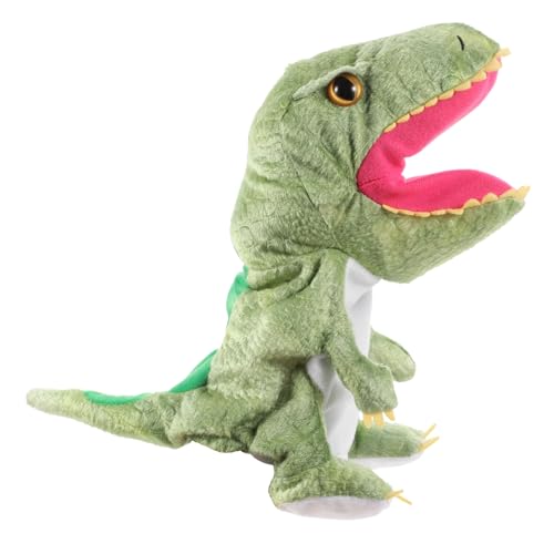 PHENOFICE Dinosaurier-handpuppe Tyrannosaurus Rex Spielzeug Für Handspiele Handpuppenspielzeug Rollenspiel Handpuppe Fingerpuppe Weiches Tierspielzeug Handpuppe Für Kinder Plüsch Green von PHENOFICE