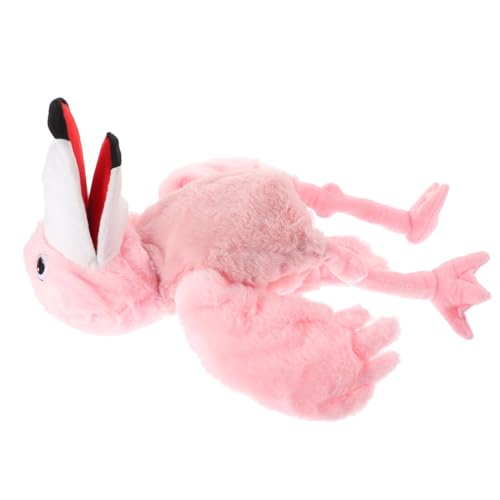 PHENOFICE Flamingo-Handpuppe rosafarbenes Flamingo-Spielzeug Fingerpuppen für Kinder süße Handpuppen Plüsch Handpuppe Tiere Handpuppen Rollenspiel Handpuppe Cartoon-Handpuppe pp Baumwolle von PHENOFICE