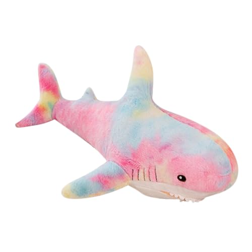 PHENOFICE Hai-Kissen süße plüschtiere Cute plushie Plüsch Haikissen Niedliches Kuscheltier Plüsch Meerestier Hai Stofftier Sofa-Wurfkissen Plüschhai-Modellierpuppe PP Baumwolle Colorful von PHENOFICE