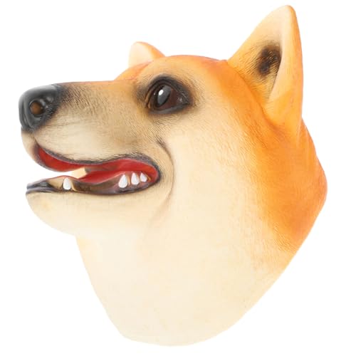 PHENOFICE Handpuppe Kinder Puppen kinderpuppe handspielpuppen Hand Puppet kinderparty mitgebsel Erwachsene Marionetten Furret-Plüsch Spielzeug Hundekopfpuppen Hundepuppe Vinyl Orange von PHENOFICE