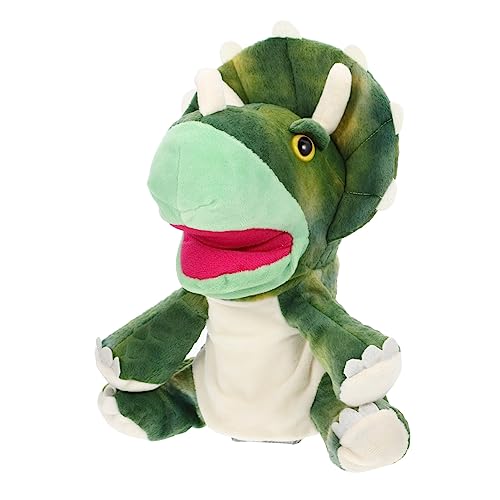 PHENOFICE Handpuppe Plüsch Handpuppe Handpuppen Für Plüschpuppe Plüschtiere Dinosaurier Handpuppe Weiches Spielzeug Marionette Kinderspielzeug Tierspielzeug Tierisches Spielzeug Green von PHENOFICE