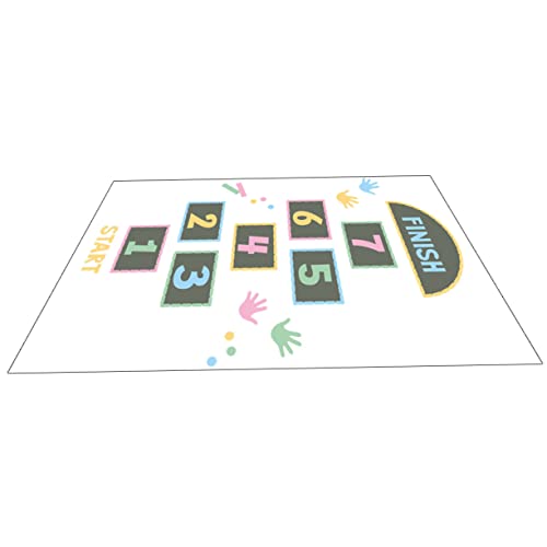 PHENOFICE Hopping-Aufkleber Pädagogischer Hopscotch-spielaufkleber Wandspiele Hopscotch-gitterbodenaufkleber Aufkleber Für Denkspiele Wandaufkleber Für Kinder Kinderspielzeug Nummer Papier von PHENOFICE