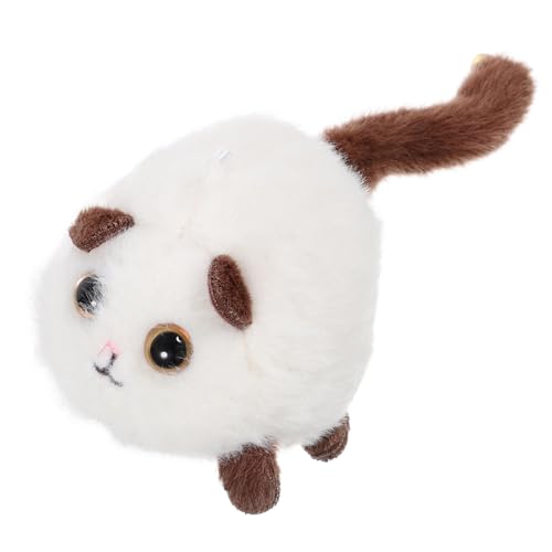 PHENOFICE Kätzchenspielzeug Kitten Spielzeug plushie cat Plush cat plüschkatzen cat spielzeuge katzenspielzeug süße Kuscheltiere Kuscheltier Plüsch Katze Plüsch PP Baumwolle Weiß von PHENOFICE