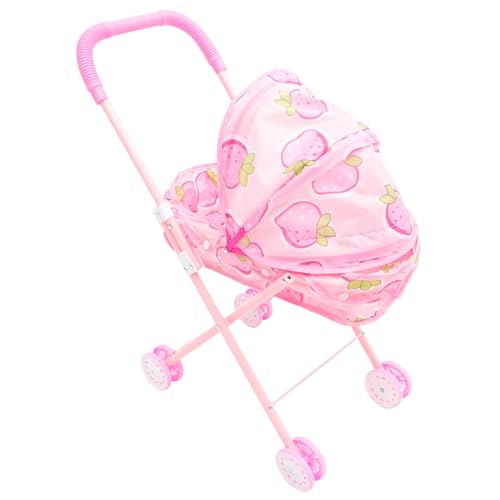 PHENOFICE Kinder Spielzeug Kinderwagen Für Babypuppen Rollenspiel Kinderwagen Für Kleinkinder Robust Und Leicht Ideal Für Kreative Spiele Und Puppenpflege Fördert Fantasie Und Soziale von PHENOFICE