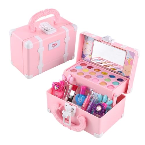 PHENOFICE Kinderkosmetik Make-up-Spielset für Kinder Make-up-Spielzeug-Requisite Kinder schminkset kinderschminken Set Rollenspiel-Requisite kosmetisches Spielzeug für Kinder Abs Rosa von PHENOFICE