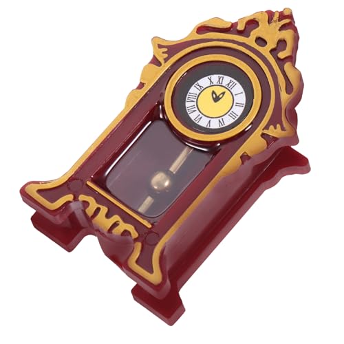 PHENOFICE Klassische Miniaturuhr flurmöbeln bastelzeug dekoringe Miniature klocke Spielzeug Retro-Pendeluhr-Dekor Miniaturmöbel Mini-Hausszenenmodell Uhr Figur Miniatur-Zubehör Harz rot von PHENOFICE