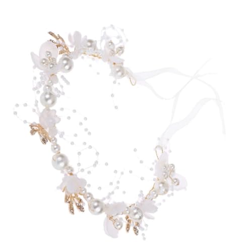 PHENOFICE Kranz Tiara Braut Stirnband Braut-diamant-stirnbänder Perlenstirnband Hochzeits-diamant-stirnband Hochzeitshaarschmuck Für Kinder Blumenperlen-stirnband Für Die Hochzeit ， von PHENOFICE