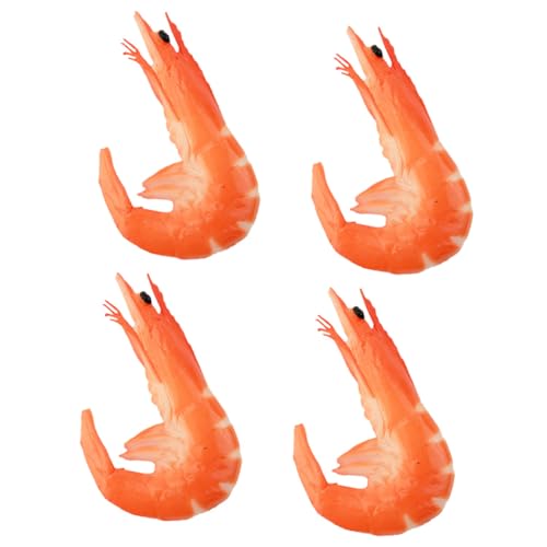 PHENOFICE 4stücke Lebensmittelmodell Künstliche Garnelen Lebensmittel Foto Prop Realistische Garnelen Dekor PHENOFICE 4stücke Lebensmittelmodell Künstliche Garnelen Lebensmittel Foto Prop Realistische Garnelen Dekor von PHENOFICE