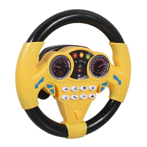 PHENOFICE Lenkrad Spielzeugauto Für Kinder Mit Sound Und Lichteffekten Fahrspielzeug Für Fantasievolles Spielen Ideal Für Zuhause Und Unterwegs Fördert Die Kreativität Und Motorik von PHENOFICE