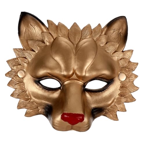 PHENOFICE Lustige 3D Löwenmaske Für Halloween Und Kostümpartys Golden Ideale Maske Für Cosplay Maskerade Und Festival Dekoration 1 Stück Perfekt Für Tanzveranstaltungen Und Feiern von PHENOFICE