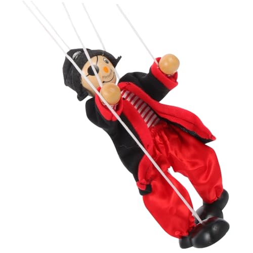 PHENOFICE Marionette Piratenspielzeug Erwachsenenpuppe Für Jungs Puppen Für Kinder Erwachsene Puppe Puppenpuppe Clown-Puppen Bauchrednerpuppen Für Erwachsene Kinderpuppen Holz von PHENOFICE