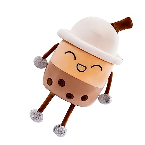 PHENOFICE Milchtee Puppe Bubble Tea Kuscheltiere Für Kinder Cartoon-plüschtier Milchtee Stofftier Gefülltes Faultier Plüschtier Kinderpuppenspielzeug Lustiges Rückenkissen Daunen Baumwolle von PHENOFICE