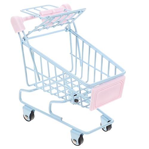 PHENOFICE Mini Einkaufswagen Kinder Einkaufswagen Kinderspielzeug Supermarkt Einkaufswagen Spielzeug Kleiner Einkaufswagen Schreibtisch Spielzeug Kinderwagen Kinderwagen Für Babys von PHENOFICE