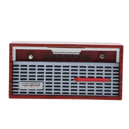 PHENOFICE Mini Retro Radio Modell Dekoratives Radio Ornament Für Puppenhaus Stilvolles Desktop Nostalgisches Design Perfekt Zum Schmücken Von Miniatur Szenen Und Kinderzimmern von PHENOFICE