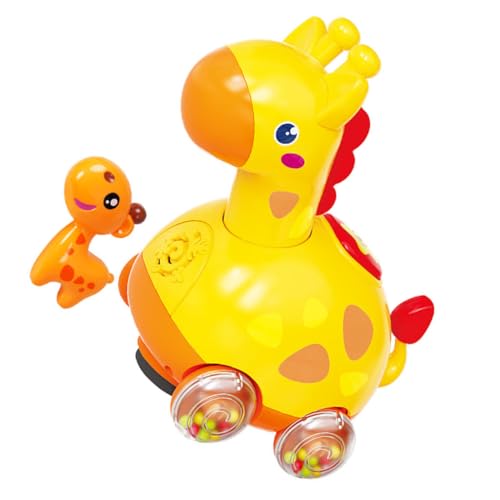 PHENOFICE Mini-Scooter Bauchspielzeug Pädagogisches Babyspielzeug Krabbelanleitungsspielzeug Nachziehspielzeug Für Kleinkinder Kriechendes Krabbenspielzeug Crawling-hilfstools Yellow Plastik von PHENOFICE