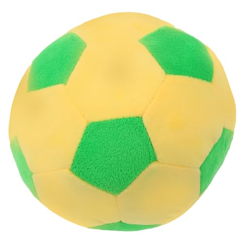 PHENOFICE Multifunktionales Fußball Spielzeug üsch Fußball Gelb Wurfkissen Für Kinder Ideales Stofftier Für Drinnen Und Draußen Perfektes Für Fußballfans Und Spielspaß von PHENOFICE