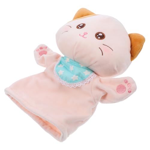 PHENOFICE Mundöffnende Handpuppe Handpuppen für Erwachsene Plüschhandpuppe Storytime Handpuppe Katzenpuppe Spielzeug Toys Plüschtier Handpuppe für Kinder Cartoon-Tierpuppe PP Baumwolle von PHENOFICE