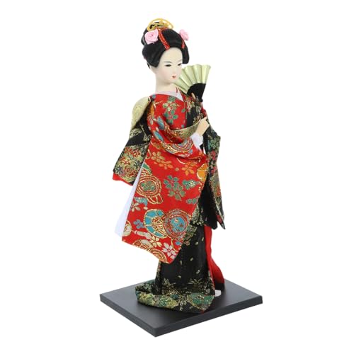 PHENOFICE Puppe Seidenfigur Maiko Puppenmodell Stoff Asiatische Figur Orientalisches Asiatisches Dekor Tischplatte Kimono Ornament Humanoides Mädchen Statue Japanische von PHENOFICE