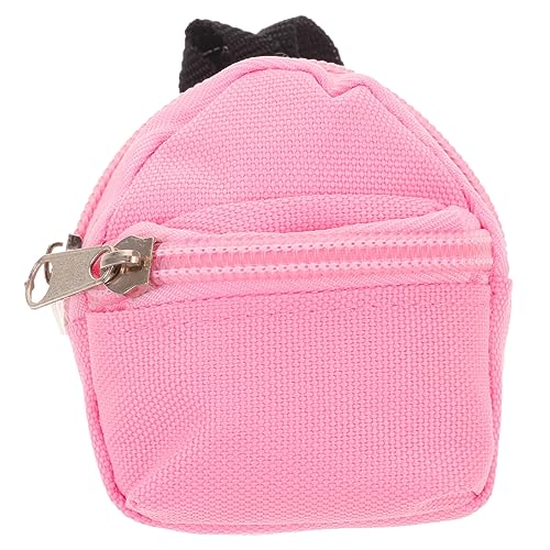 PHENOFICE Puppenrucksack Kleiner Rucksack Mädchen Spielzeug für Kinder kinderspielzeug Mini-Rucksack Spielzeug für Kleinkinder kleines Modell Spielzeug Schultasche für Puppe Polyester Rosa von PHENOFICE