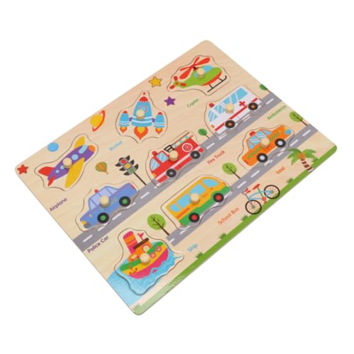 PHENOFICE Puzzlespiele Puzzles Für Kinder Holzpuzzles Transportpuzzles Kleinkinderpuzzles Bambus von PHENOFICE