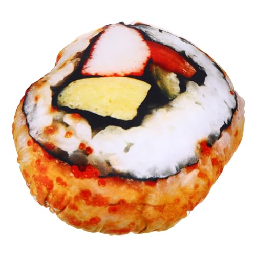 PHENOFICE Rollen Simuliertes Sushi-Kissen Kissen süß Autokissen für Kinder Plüschia geldgeschenke Weihnachten weihnachsgeschenk Spielzeug spielzeuge schöne Kissen Plüschtier Baumwolle von PHENOFICE