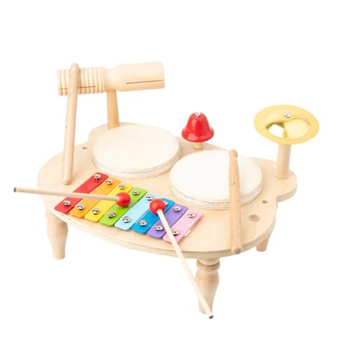 PHENOFICE Set Kindertrommel Vorschultrommel Spielzeug Percussion Musikinstrumente Musikinstrument Spielzeug Jazztrommel Spielzeug Kleinkind Musikspielzeug Jazztrommel Kit Für Kleinkinder von PHENOFICE