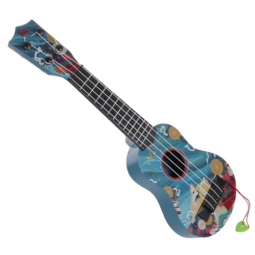 PHENOFICE Simulation Gitarre -Spielzeug Mini-musikspielzeug Kinder-Ukulele Anfänger Kindergitarre Imitiertes Gitarrenspiel Gitarre Für Kinder Minispielzeug Für Kinder Blue Plastik von PHENOFICE